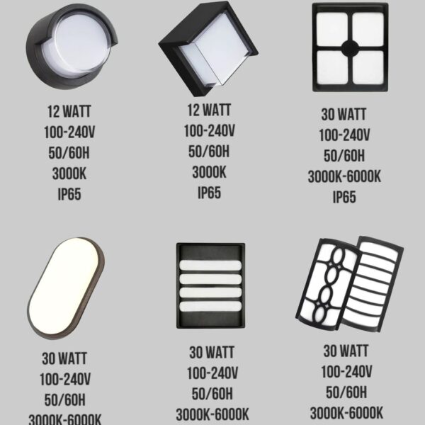 Outdoor wall lighting