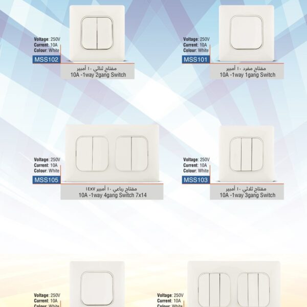 Serag switches and sockets