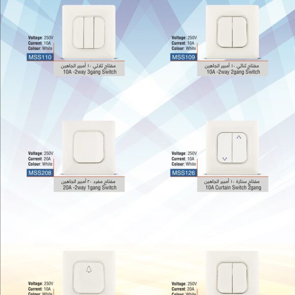 Serag switches and sockets