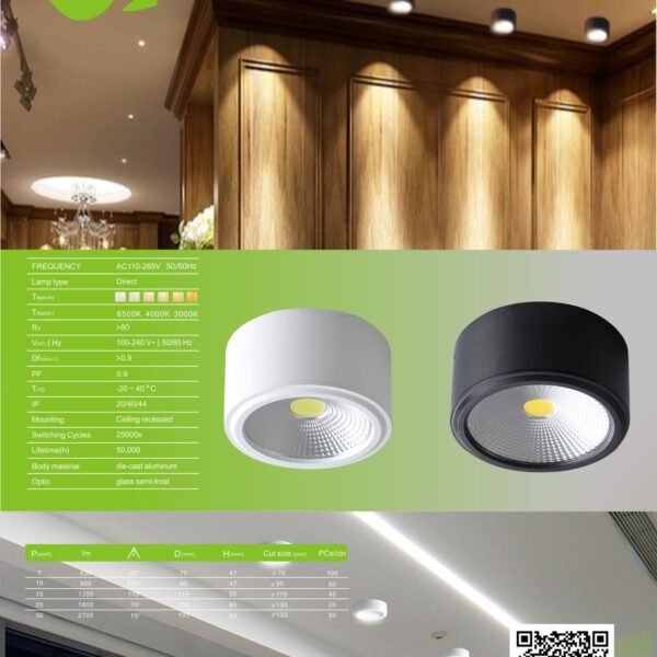 Cylindrical down light