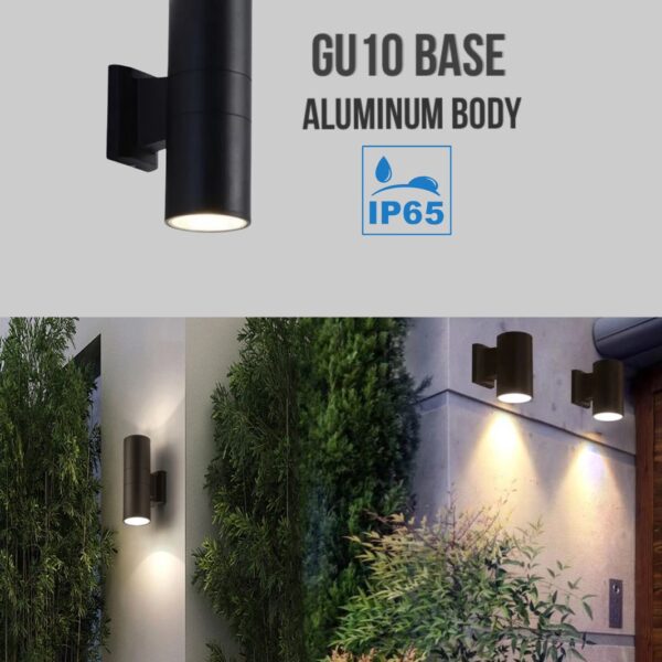 Up-down outdoor wall lighting